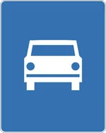 Wyposażenie miejsc publicznych - Znak drogowy informacyjny D-7 Droga ekspresowa - miniaturka - grafika 1