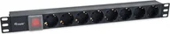 Akcesoria do szaf serwerowych - Equip Equip 333286 rozdzielacz zasilania PDU 8 x gniazdo sieciowe 1U Czarny - miniaturka - grafika 1