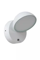 Lampy ogrodowe - Kinkiet zewnętrzny ruchomy biały z czujnikiem zmierzchu wbudowany LED 12W FINN Lucide - miniaturka - grafika 1
