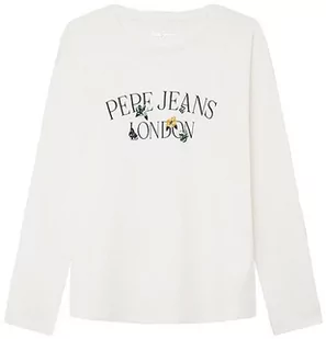 Pepe Jeans Koszulka dziewczęca Verney, Biały (mysz), 14 lat - Koszulki dla dziewczynek - miniaturka - grafika 1