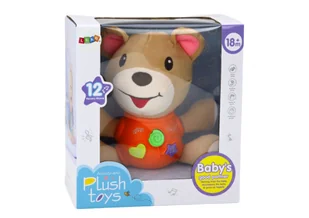 Pluszowy Miś Interaktywny Pluszak Pomarańczowy Grający 23 cm - Maskotki i pluszaki - miniaturka - grafika 3
