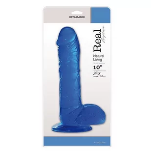 FALLO JELLY REAL RAPTURE BLUE 10"""" - Sztuczne penisy - miniaturka - grafika 1