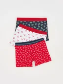 Skarpetki dla dzieci - Reserved - Bawełniane bokserki 3 pack - jasnoszary - miniaturka - grafika 1