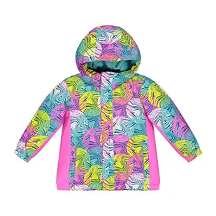 CMP - Child Jacket Fix Hood, Unisex, Purple F.-Acqua, 104 - Kurtki i płaszcze dla dziewczynek - miniaturka - grafika 1
