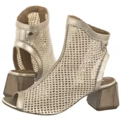 Botki damskie - Botki Beżowe 06899-25/00-0 (MA1315-a) Maciejka - miniaturka - grafika 1