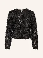 Bluzki damskie - Only Bluzka Z Siateczki schwarz - ONLY - miniaturka - grafika 1