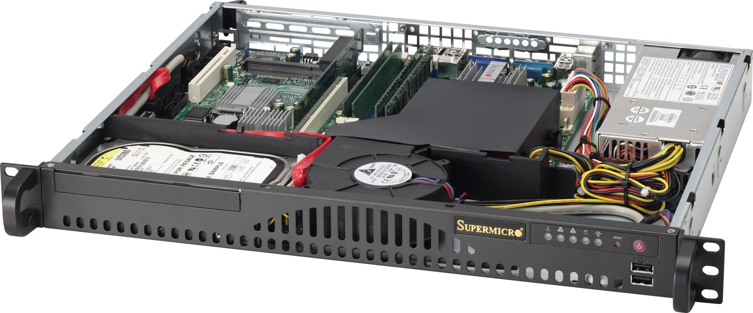 Supermicro Gehäuse SuperChassis 1U CSE-512-203B