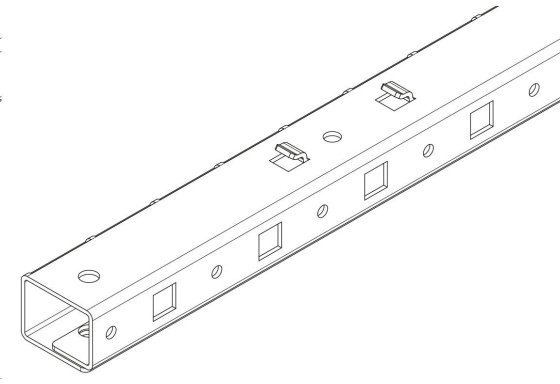 Triton TRITON Wzmacniający element pionowych listew do szaf RTA 42U zwiększa nośność aż do 1500kg