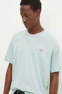 Koszulki męskie - Dickies t-shirt bawełniany męski kolor niebieski z nadrukiem - miniaturka - grafika 1