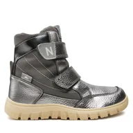 Buty dla dziewczynek - Trzewiki Naturino Rivo 3001584-03-0Q02 D Srebrny - miniaturka - grafika 1