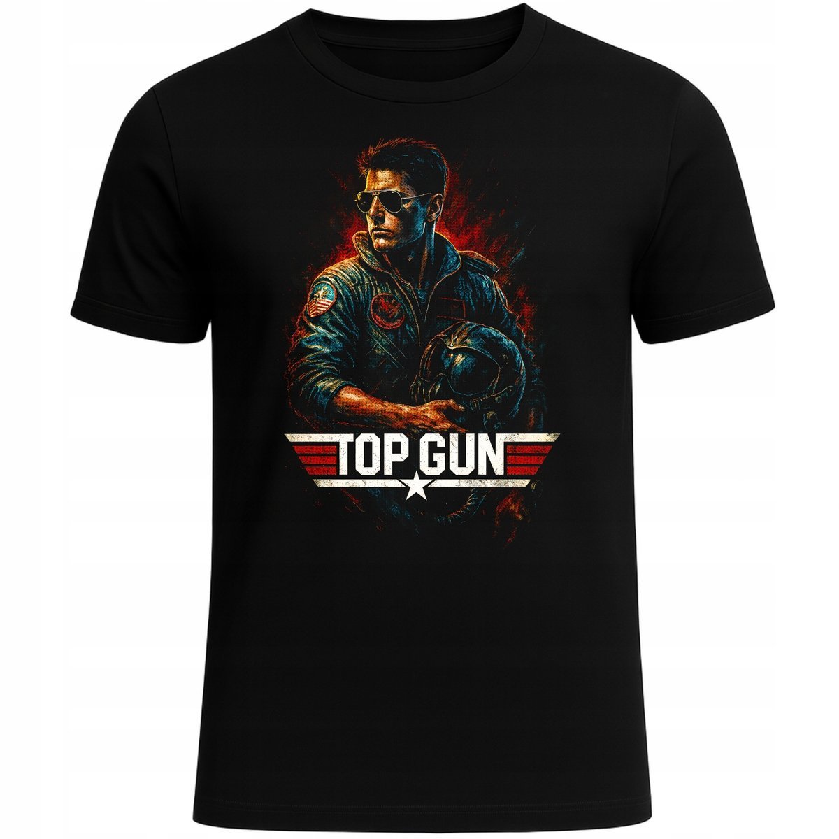 KOSZULKA TOP GUN TOM CRUISE SAMOLOT NADRUK 3D FILM PREZENT BAWEŁNIANA XXL