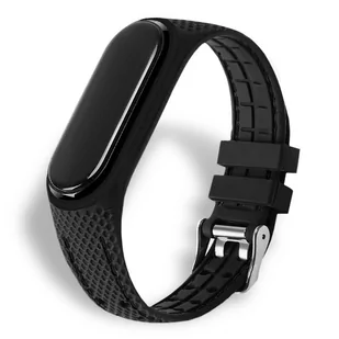 PASEK OPASKA SPORTOWA do XIAOMI MI BAND 3/4 (czarna) - Akcesoria do pulsometrów i zegarków sportowych - miniaturka - grafika 1