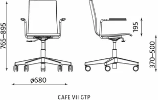Krzesło Nowy Styl CAFE VII GTP A PLUS  - Krzesła - miniaturka - grafika 1