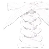 Akcesoria obuwnicze - Białe sznurowadła do butów sznurówki płaskie do obuwia 11mm długość 120cm - miniaturka - grafika 1