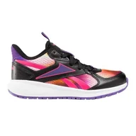 Buty dla dziewczynek - Reebok Dziewczęce buty do biegania Road Supreme 4.0, Czarny dynamiczny fioletowy pogrubiony różowy, 2.5 UK - miniaturka - grafika 1