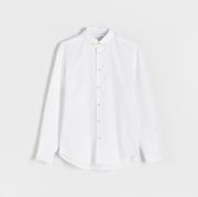 Koszule męskie - Reserved - Bawełniana koszula regular fit - Biały - miniaturka - grafika 1
