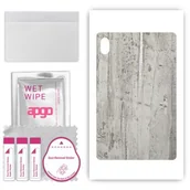 Akcesoria do tabletów i e-booków - folia naklejka skórka strukturalna na TYŁ do Huawei MatePad 11 2023 - Beton Srebrne Paski - apgo SKINS - miniaturka - grafika 1