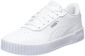 Buty dla dziewczynek - PUMA Dziewczęce sneakersy Carina 2.0 Jr, biały, 37.5 EU - miniaturka - grafika 1