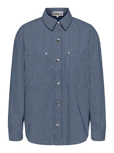 ONLY Koszula w kolorze granatowym - Bluzki damskie - miniaturka - grafika 1