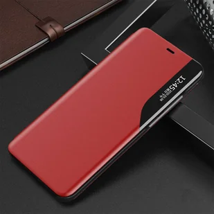 Eco Leather View Case elegancki futerał etui z klapką i funkcją podstawki iPhone 13 czerwony - Etui i futerały do telefonów - miniaturka - grafika 11