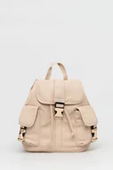 Plecaki - United Colors of Benetton plecak damski kolor beżowy mały gładki - miniaturka - grafika 1