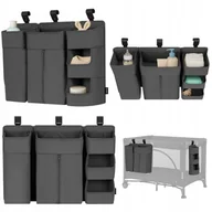 Organizery na łóżeczko - Organizer na łóżeczko wiszący przybornik duży 3w1 Lionelo Sidepocket Large - miniaturka - grafika 1