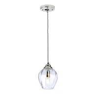 Lampy sufitowe - Tiber lampa wisząca nikiel TIBER-P-CLEAR Elstead Lighting - miniaturka - grafika 1