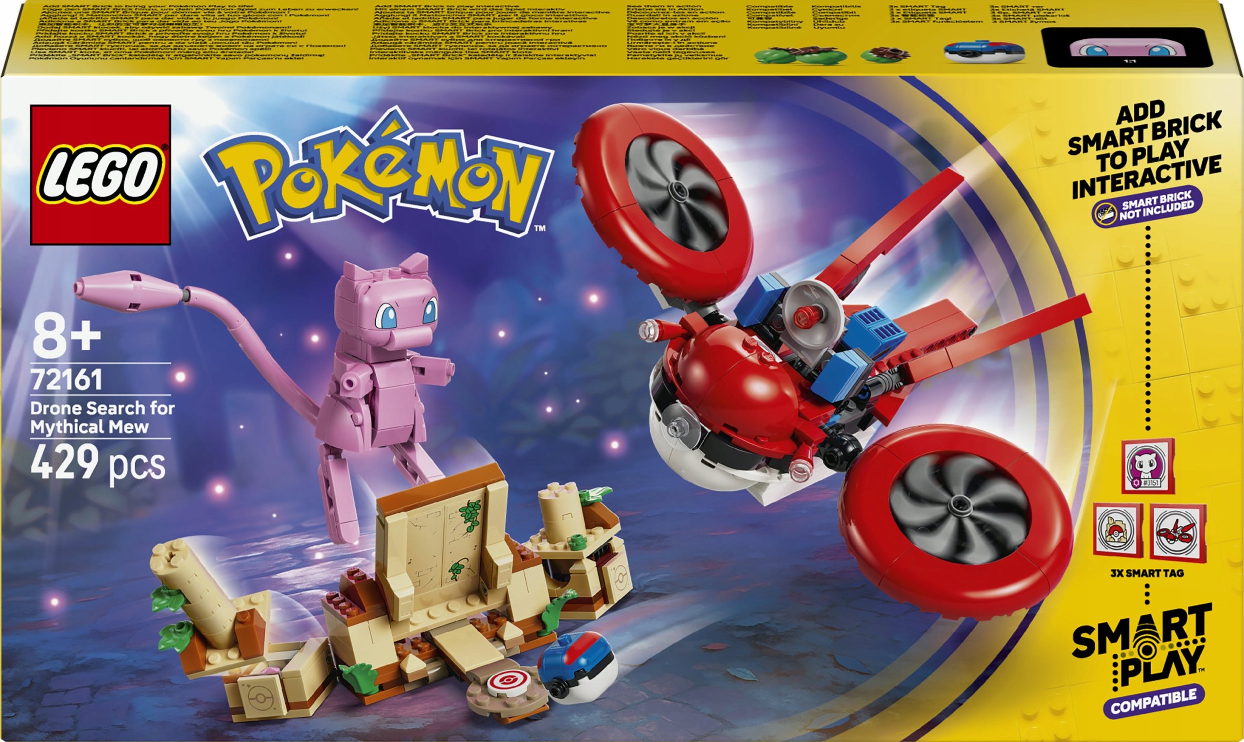 Lego Pokémon Smart Play: Poszukiwania Mitycznego Mew za pomocą drona 72161