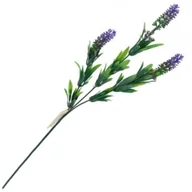 Sztuczne kwiaty - [680491] Gałązka lawendy zielono-fioletowa 65cm - miniaturka - grafika 1