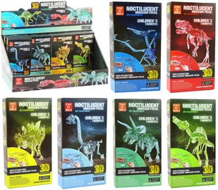 SZKIELET DINOZAURA DO SKŁADANIA ŚWIECĄCY 1szt - Klocki - miniaturka - grafika 1