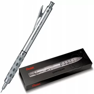 Pentel Ołówek automatyczny 0.5mm srebrny Graphgear 1000 - Ołówki - miniaturka - grafika 1