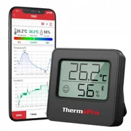 Stacje pogodowe - Zestaw termometrów pokojowych ThermoPro TP357 Bluetooth czarny - miniaturka - grafika 1
