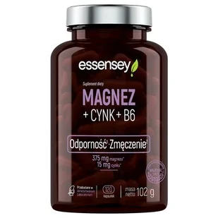 Magnez + Cynk + B6 120Kaps. - Produkty specjalne dla sportowców - miniaturka - grafika 1