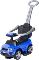 Chodziki - Jeździk z prowadnikiem SPORT CAR 614R na gumowych kołach - NIEBIESKI - miniaturka - grafika 1