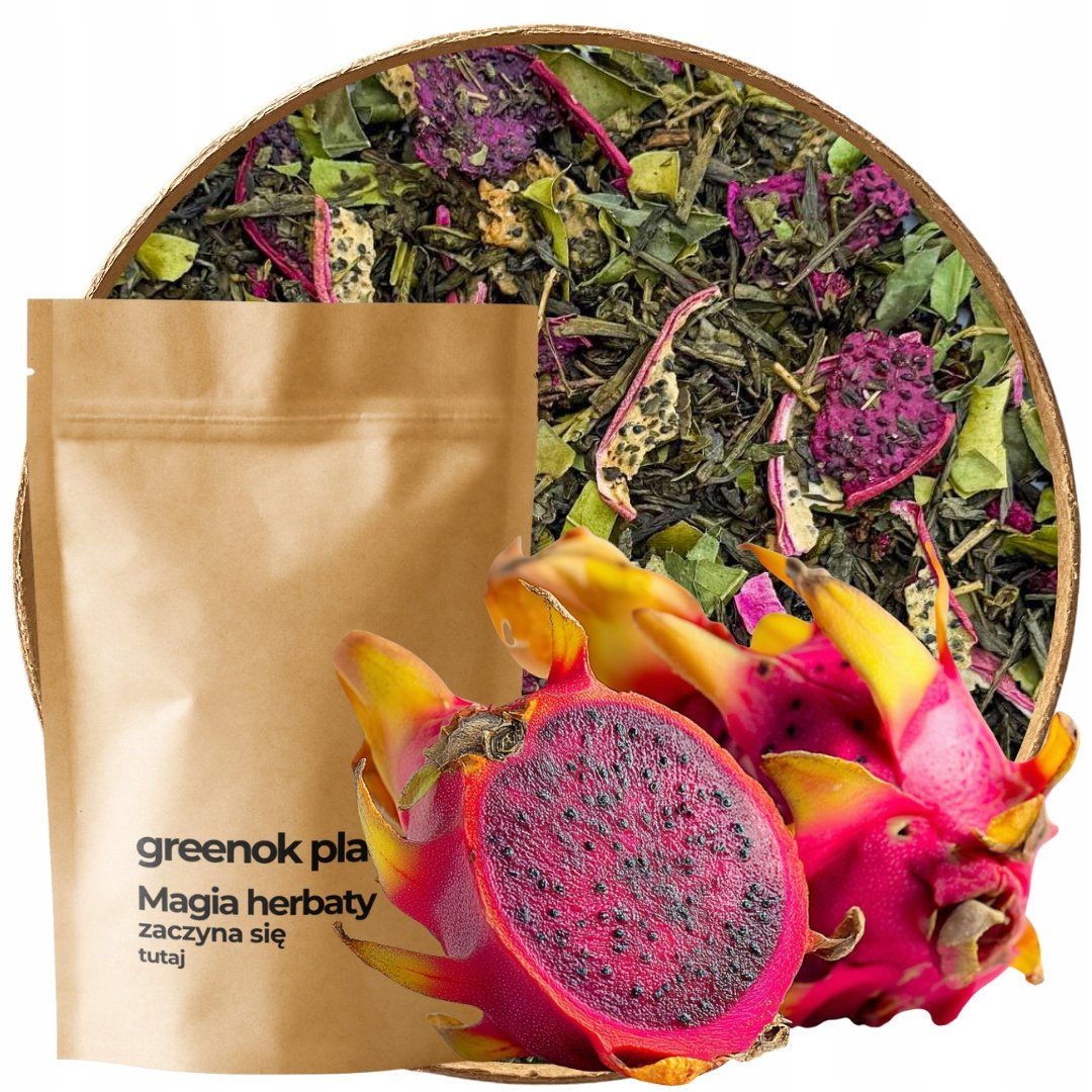 Herbata zielona Dragon Lime 1000g liściasta dragon fruit limonka pitaja