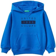 Bluzy i sweterki niemowlęce - United Colors of Benetton Bluza z kapturem dla dzieci i chłopców, Bluette 36u, 24 miesi?cy - miniaturka - grafika 1