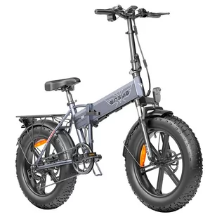 Składany rower elektryczny Engwe EP-2 Pro 20-calowe grube opony, silnik 250W, bateria 13Ah, maks. prędkość 35km/h - szary - Rowery elektryczne - miniaturka - grafika 1