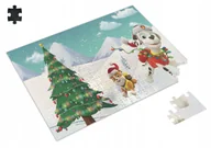 Puzzle - PUZZLE Psi Patrol Pieski Świąteczne Christmas + IMIĘ Pudełko A4 120 el. #3 - miniaturka - grafika 1
