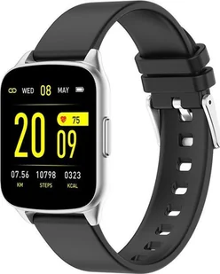 Gino Rossi SW009-5 Czarno-srebrny - Smartwatch - miniaturka - grafika 1