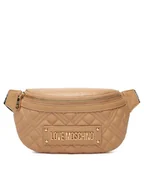 Nerki - LOVE MOSCHINO Saszetka nerka JC4003PP0NLA0104 Beżowy - miniaturka - grafika 1