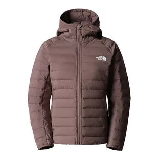 Kurtka The North Face Belleview Stretch Down Hoodie 0A7UK5EFU1 - brązowe - Kurtki i kamizelki sportowe damskie - miniaturka - grafika 1