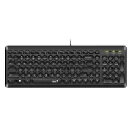 Klawiatury - Genius Slimstar Q200, CZ/SK (31310020403) Czarna - miniaturka - grafika 1