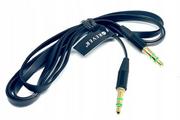 Kable - Forever Kabel Audio Jack 3,5mm - Jack 3,5mm 1,0 m Czarny - miniaturka - grafika 1