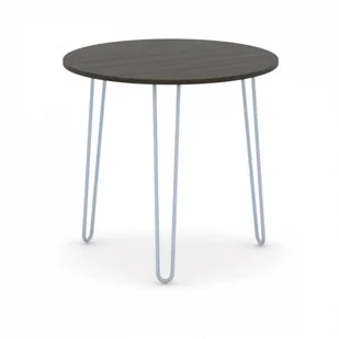 B2B Partner Okrągły stół konferencyjny SPIDER, średnica 800 mm, szaro-srebrny stelaż, blat wenge 498043 - Stoły i stoliki do biura - miniaturka - grafika 1