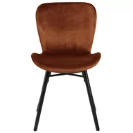 Krzesła - Actona Krzesło Do Jadalni Morgan Pomarańczowy - miniaturka - grafika 1