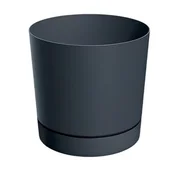 Donice - Donica PROSPERPLAST Tubo P DPOP200-S433 (19.9 x 19.6 cm) Antracytowy - miniaturka - grafika 1