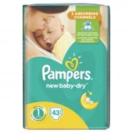 Pieluchy - Pampers New Baby 1 New Born 43 szt. - miniaturka - grafika 1