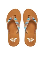 Klapki i japonki damskie - Roxy Japonki ARJL101167 Niebieski - miniaturka - grafika 1