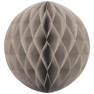 Dekoracje sali - Party Deco Dekoracja wisząca kula ciemnobeżowa - 40 cm - 1 szt. KB40-013C - miniaturka - grafika 1