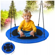 Place zabaw - FOTEL OGRODOWY WISZĄCY BOCIANIE GNIAZDO HUŚTAWKA DLA DZIECI WIKI NIEBIESKI - miniaturka - grafika 1